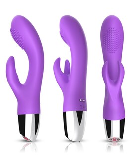 VIBRADOR RABBIT VIOLETA Vibrador ergonómico e à prova de água com múltiplos modos