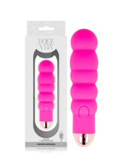 SIX Vibrador recargable de silicona 7 modos estimulación