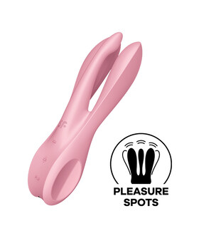 SATISFYER THREESOME 1 Vibrador innovador de triple estimulación potente
