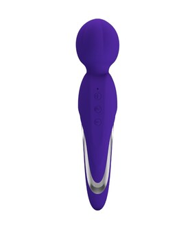 WALTER VIBRADOR WAND VIOLETA Massajador erótico de silicone com vibração ajustável