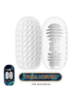 WHIRL MYSTERY VENUS-X HUEVO MA Giocattolo per il piacere maschile, elastico, sicuro e portatile