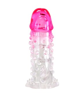 WILFORD Manchon réaliste extensible avec texture pour pénis rose