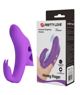 YENNA Massaggiatore a dito vibrante, 10 funzioni, silicone sicuro