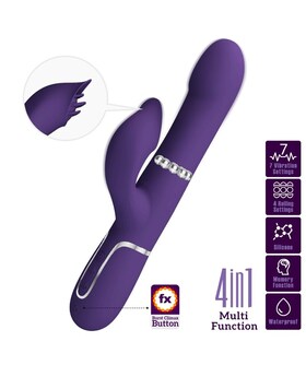 ZALIN VIBRADOR RABBIT PÉROLAS 4 Vibrador feminino com múltiplas funções de vibração