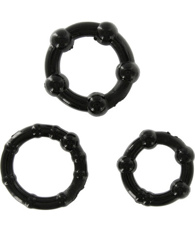 Set de 3 anillos diferentes para erecciones más potentes