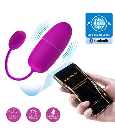 Huevo vibrador con control por app, discreto y silencioso