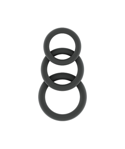 Sono Nº 25 Set anillos para el pene silicona negro