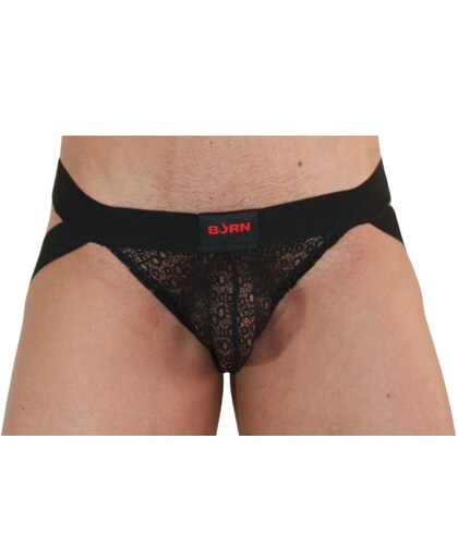 005 JOCK LENCERO NEGRO S Jockstraps atrevidos y cómodos, con transparencias y brillos
