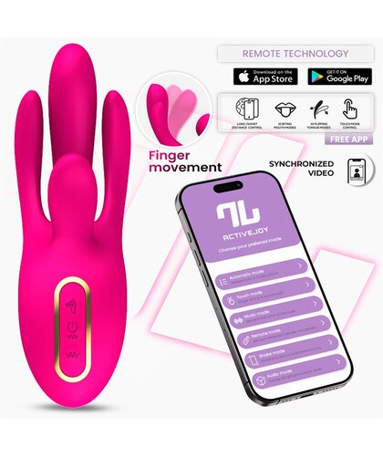 DEREK Vibrador multifunción con app, 3 motores y conectividad global