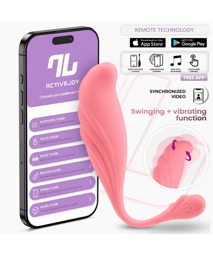 WAVING Huevo vibrador con app, 8 modos, movimientos oscilantes