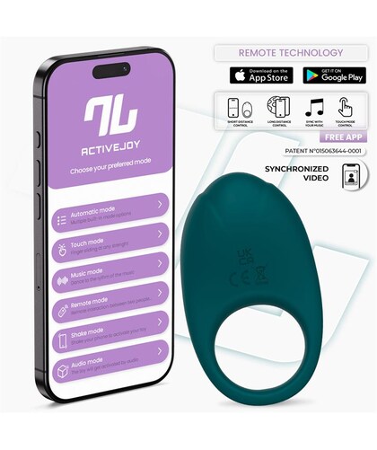 RINGO Ringo Anel Vibratório com APP Unibody Azul