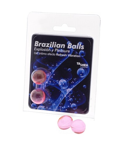 REFRESH VIBRATION Pack di 2 sfere con gel eccitante dall'effetto rinfrescante unico