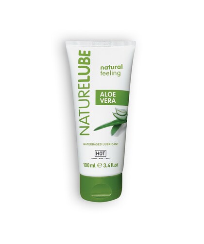 HOT NATURE - LUBRIFICANTE NATURAL Lubrificante à base de água com aloé, hidratante e sem fragrância