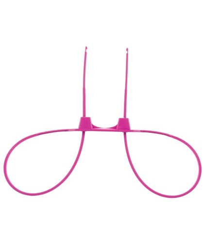 ZIP PINK Esposas cor-de-rosa ajustáveis para jogos de role-play criativos