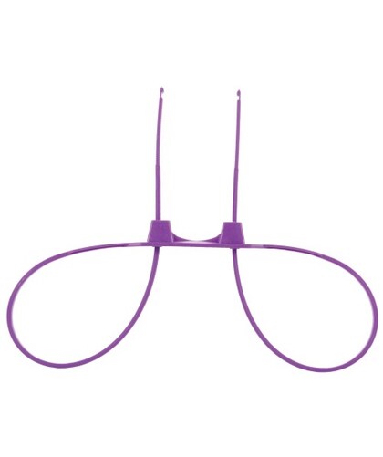 CINTAS DE CREMALLERA MORADO Disposable purple plastic cuffs for playful BDSM adventures