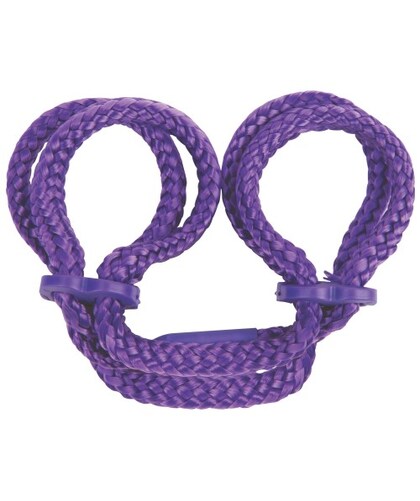 JAPANESE PURPLE BONDAGE Esposas moradas de seda para tobillos, cómodas y seguras