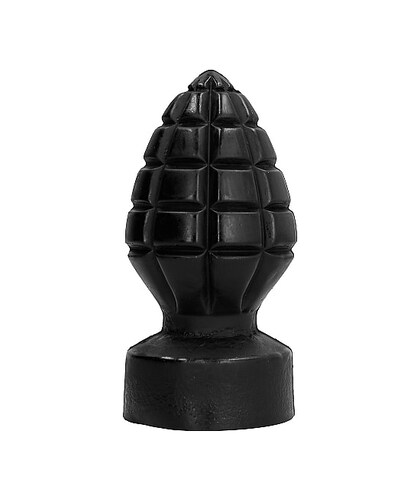 ALL BLACK 14 BUTTPLUG Plug anal tout noir 14cm