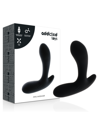 BLACK VIBRATION Vibrador masculino recargable de silicona de alta calidad