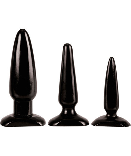 ANAL TRAINER KIT Kit de 3 plugs anais progressivos em vinil suave e flexível