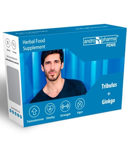 ANDROPHARMA HERBAL Suplemento herbal para aumentar e fortalecer o pénis