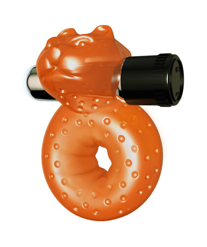 SEX PLEASE! MOROZKO LARANJA Anillo vibratorio para estimulación íntima y placer mutuo