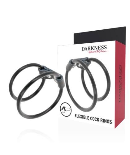 ANNEAU FLEXIBLE Anneau double pour pénis, retarde éjaculation