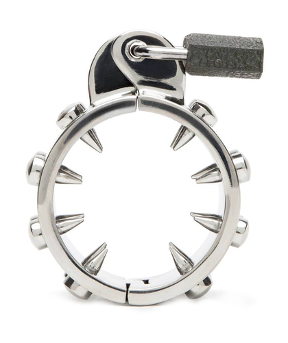 CHASTITY RING ANTI-ERECTION Transform your pleasure with our Steel Gem for Intense Male Stimulation