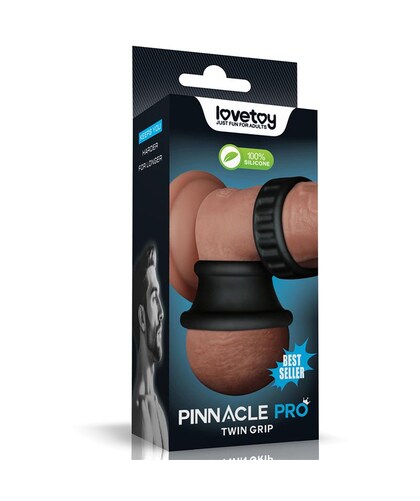 PINNACLE PRO TWIN GRIP Anneau pénien double et flexible