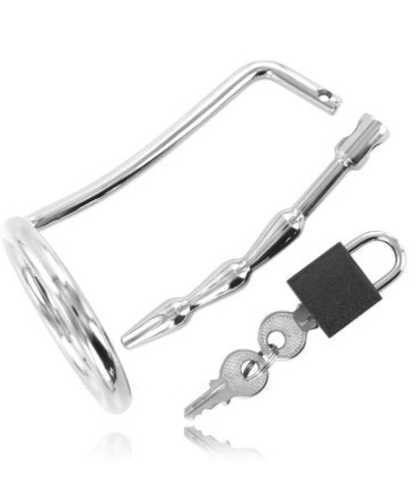 LOCKED RING Metal Urethral Plug with Ring BDSM, An Intense Experience