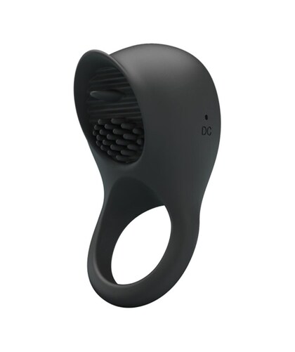 COCK RING WITH Rechargeable Silicone Ring with Stimulating Tongue
