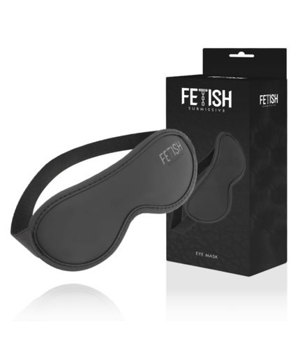 VEGAN LEATHER BLINDFOLD II Discover the allure of submission with our adjustable vegan leather fetish mask.