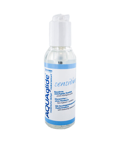 AQUAGLIDE SENSITIVE Moisturize and enhance your pleasure with improved lubrication.