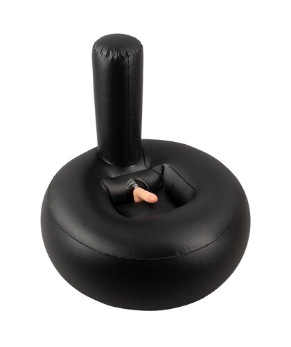VIBRATING LUST THRUSTER Inflatable Pillow with Realistic Dildo and 10 Vibration Modes