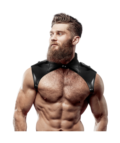ARNÉS BRIGADE Arnés vegano ajustable, realza figura masculina, exclusivo