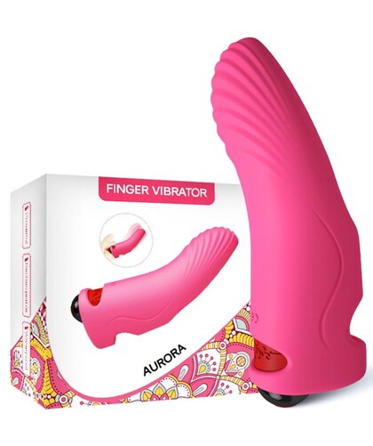 Aurora Vibrador ergonómico de silicona médica con 9 modos y USB