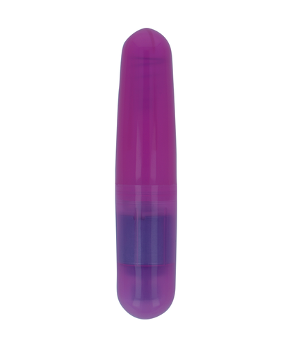VIBRADORA Summary: Lilac vibrating bullet made of body-safe PVC, powered by AA batteries.