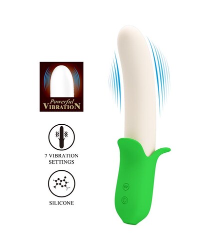 BANANA Vibrador multifunción de silicona banana geek pretty love