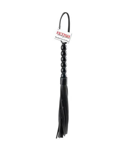 BEADED CAT-O-NINE Discover the perfect beginner's whip with an easy grip, ready to ignite your BDSM adventur