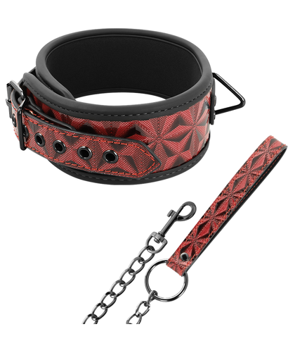 RED EDITION GUINZAGLIO Collare BDSM sicuro e confortevole per i veri esperti del piacere.