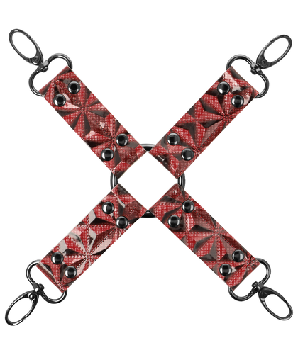 RED EDITION HOG TIE Accessoire pour les attaches en cuir végan. explorez la soumission!