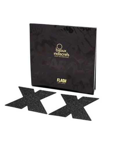 FLASH CROSS Decoraciones corporales brillantes, reutilizables y seguras