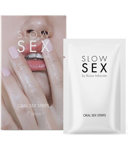 SLOW SEX ORAL SEX STRIPS Menthol Strips for Oral Pleasure: Refreshing Sensations Await