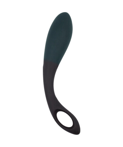 BLACK HEART ANAL STIMULATOR Curved Silicone Anal Stimulator