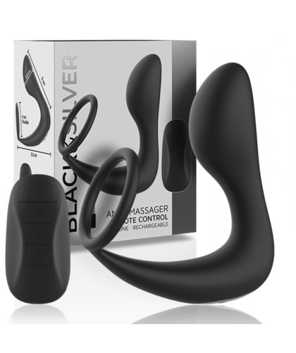 BLACK&SILVER VIBRA Remote Control Prostate Massager with 10 Vibration Modes