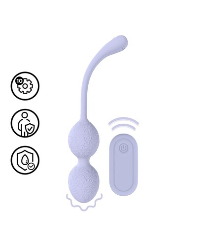 BEAD KEGEL Bola kegel vibratoria con mando y 10 vibraciones diferentes
