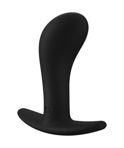 BOOTIE NEGRO Plug anal ergonómico em silicone, ideal para principiantes