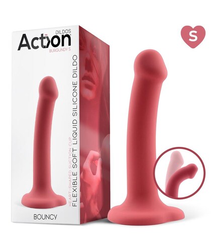 BOUNCY RED Découvrez le Bouncy, un dildo en silicone liquide hyper flexible qui promet de vous faire