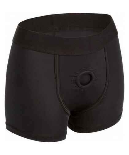BOUNDLESS BOXER BRIEF L/XL Arnés discreto e confortável com espaço e acesso para brinquedos eróticos