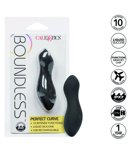 BOUNDLESS CURVED MASSAGER PER Experience the ultimate pleasure with our versatile vibrating intimate massager.