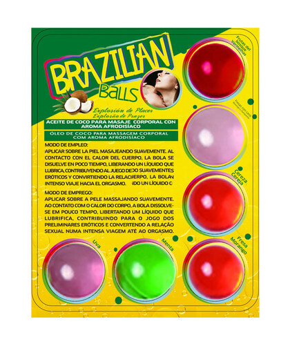 BRAZILIAN BALLS AROMATHERAPY Sensual Set: Aromatic Love Balls with Kissable Lube